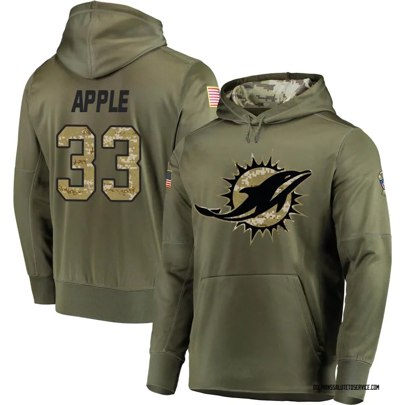 Eli Apple Miami Dolphins Men's Legend Olive Salute to Service Sideline Long  Sleeve T-Shirt