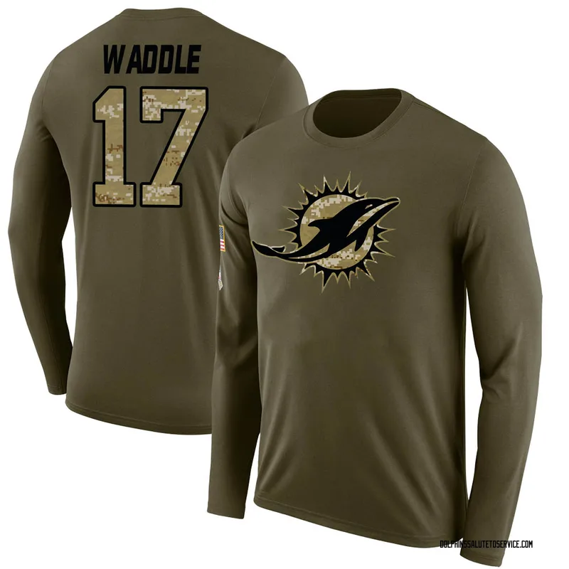 Jaylen Waddle Miami Dolphins military salute to service Jersey